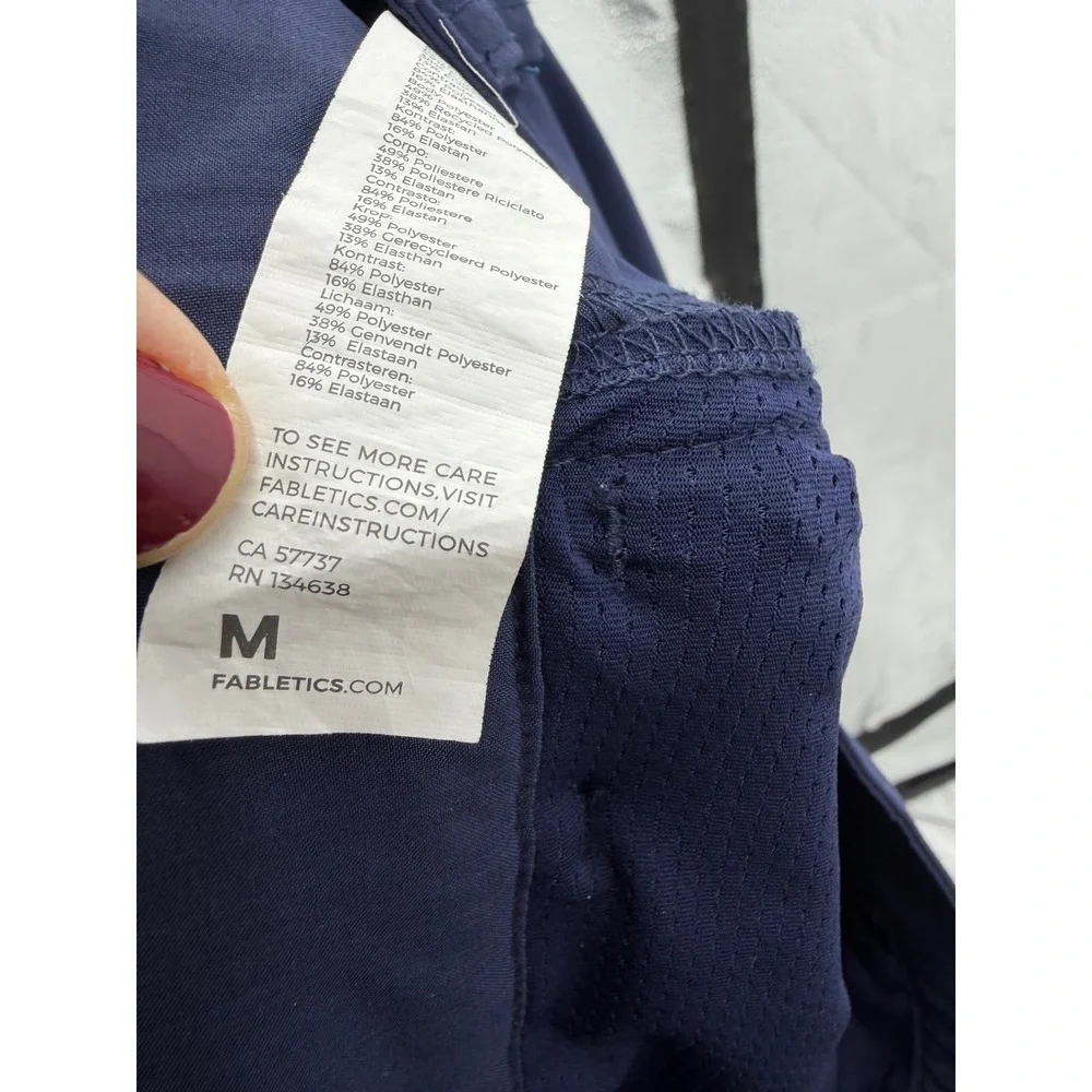 Fabletics The One Pant Trousers Mens Size M Navy Blue Performance Stretch Tech